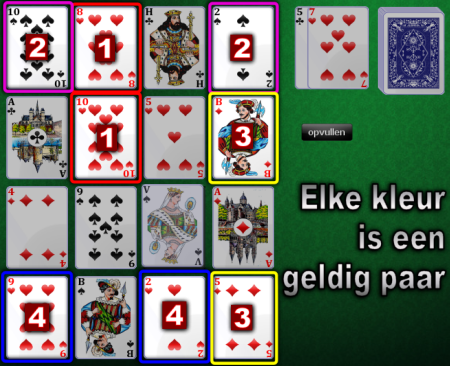 Aces Square: geldige paren